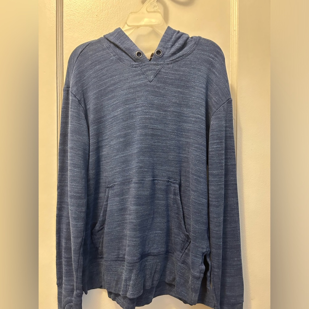 Athleta Girl Hoodie, Heather Navy, Size L/12
